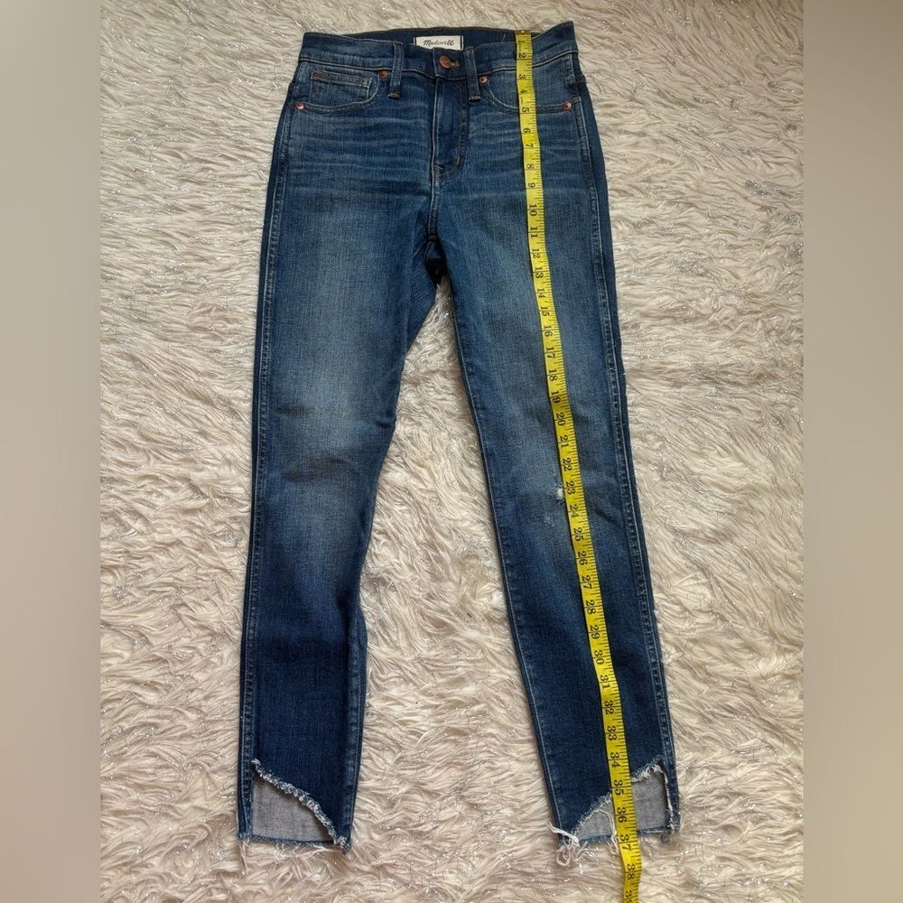 Madewell Dark Wash Blue Women’s 10” High Rise Skinny Jeans Size 25 - Picture 10 of 13